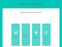 Tablet Screenshot of bernex-therapie.ch